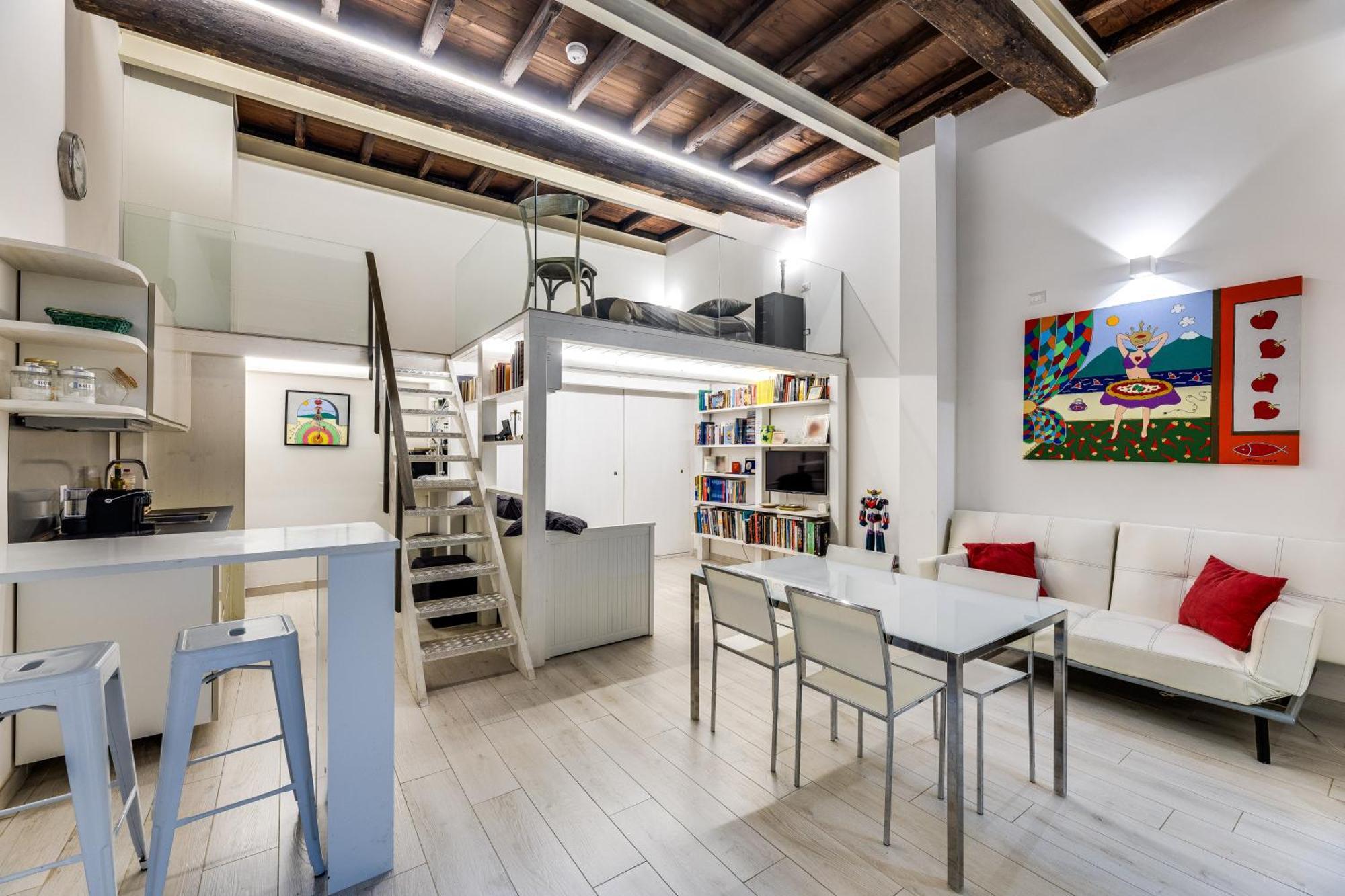 Ferienwohnung Rome Historic Center Cozy Loft Exterior foto